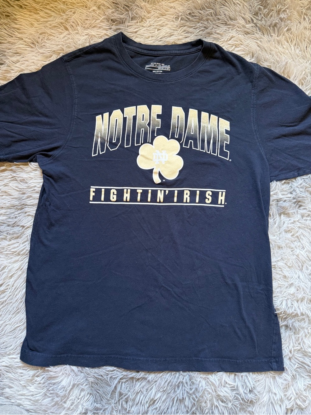 Notre Dame Fightin' Irish Navy Graphic Tee